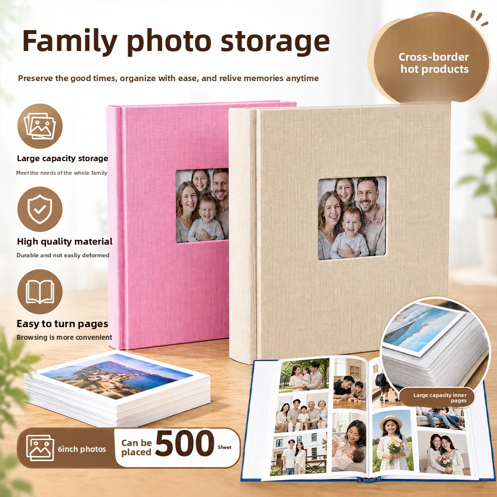 Picture Frame - Album fotografico 6x4 pollici con 500