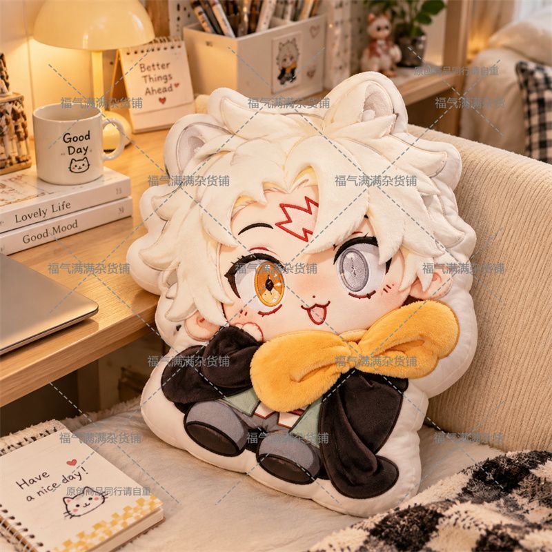 Throw Pillow - Cuscino di peluche carino Natsuki Subaru,