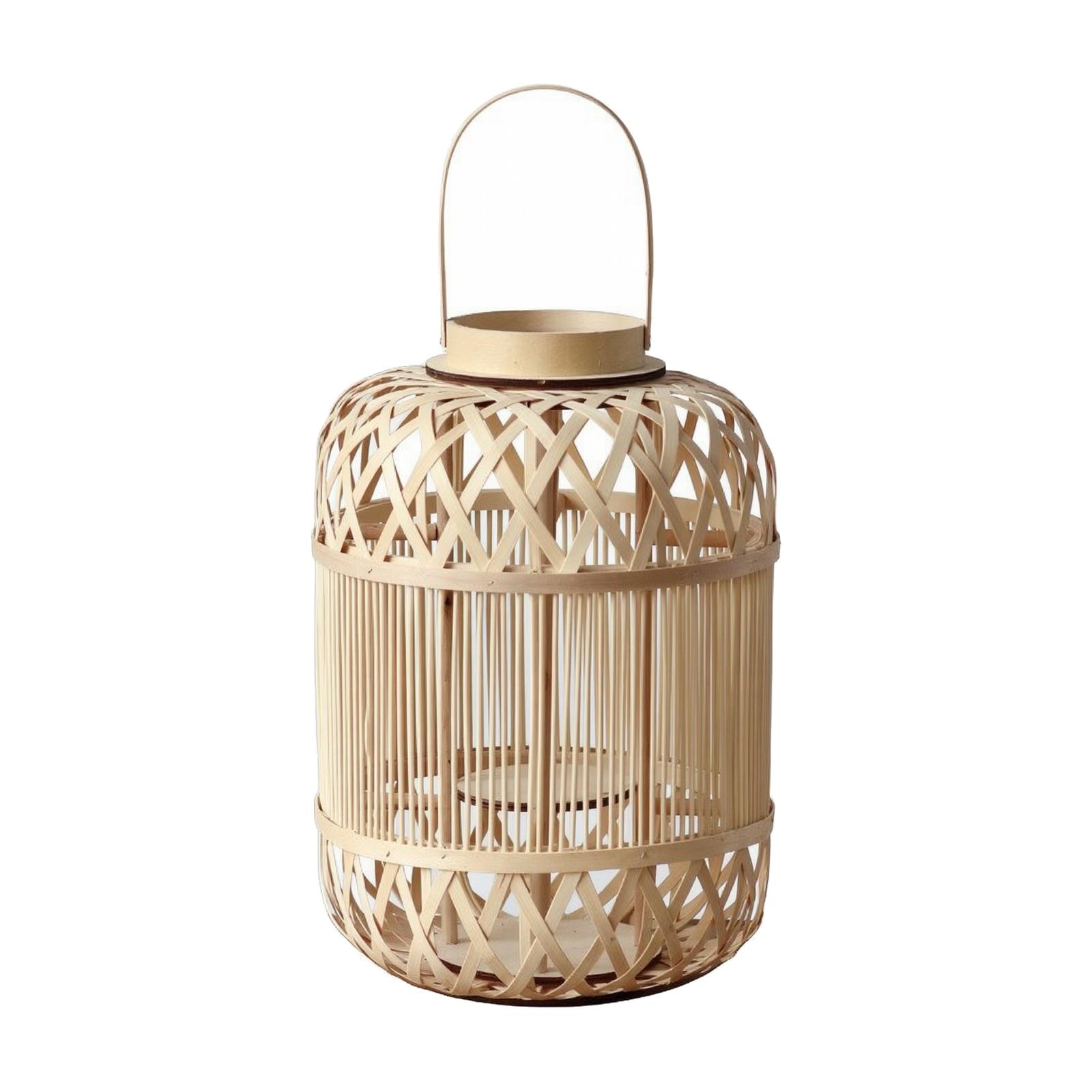 Lanterna decorativa in bambù p - Candle Holder Decor recensione e prezzo