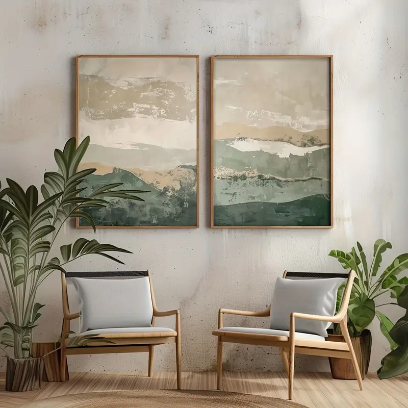 Set di 2 Stampe su Tela in Sti - Abstract Canvas Set recensione e prezzo