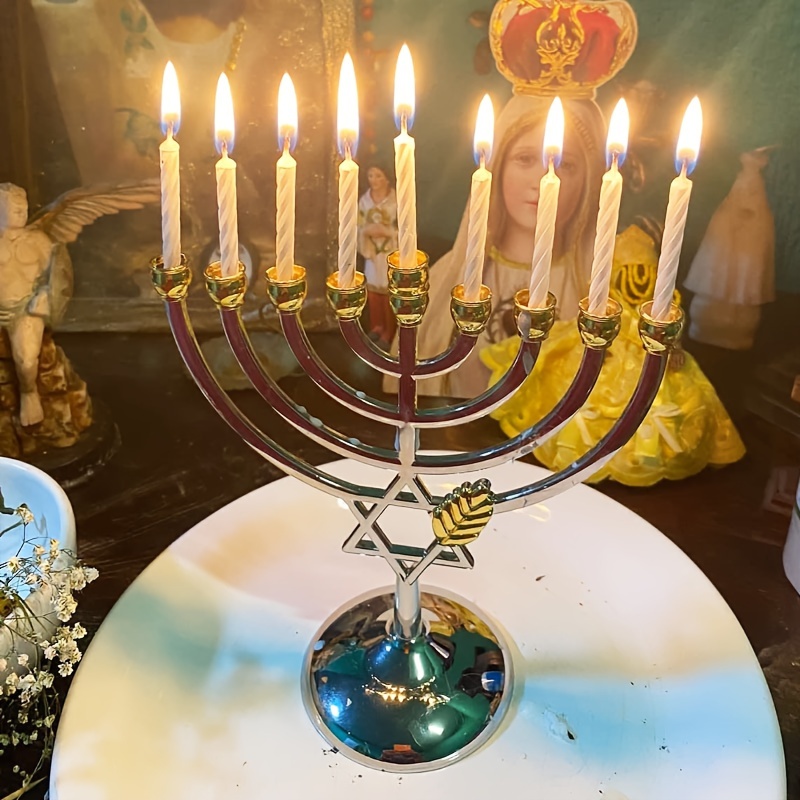 Menorah per Hanukkah a 9 Bracc - Candle Holder Decor recensione e prezzo
