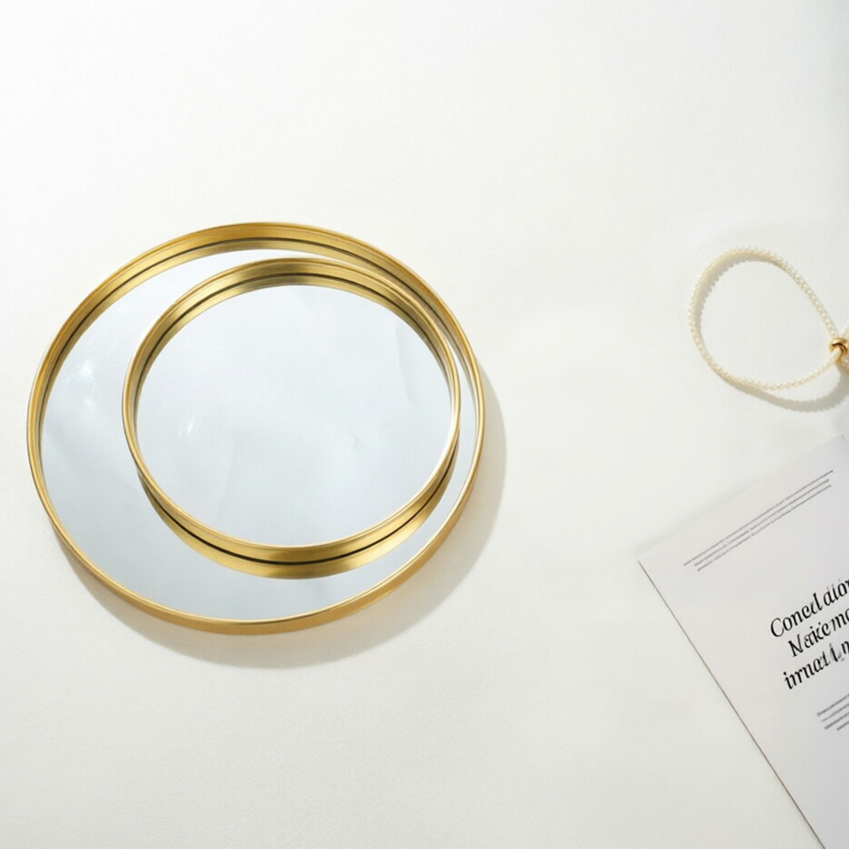 Vassoio rotondo a specchio col - Decorative Mirror recensione e prezzo