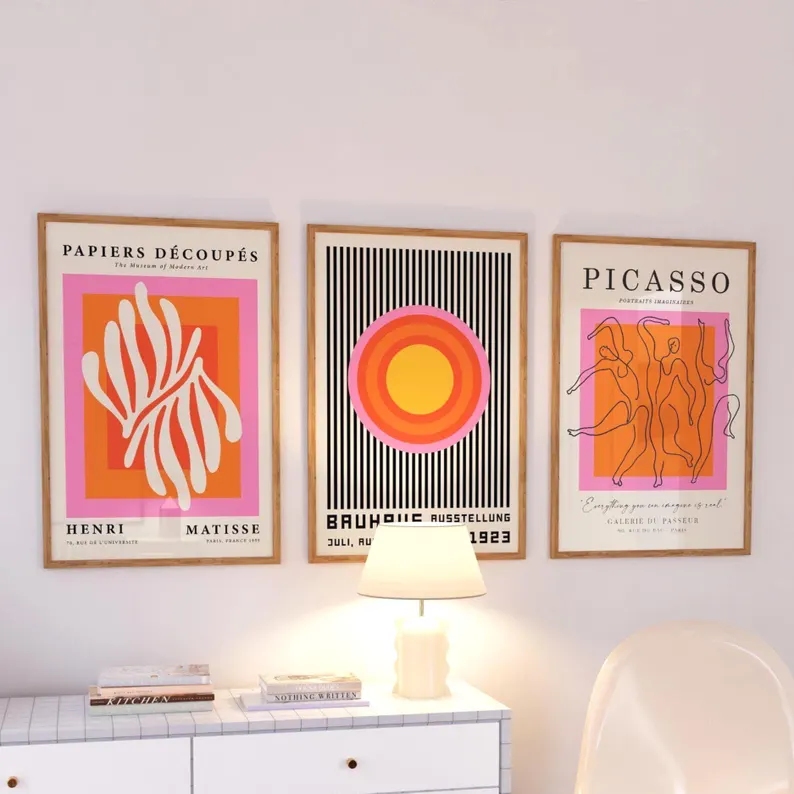 3 pezzi di stampe moderne su t - Interior Design Living Room recensione e prezzo