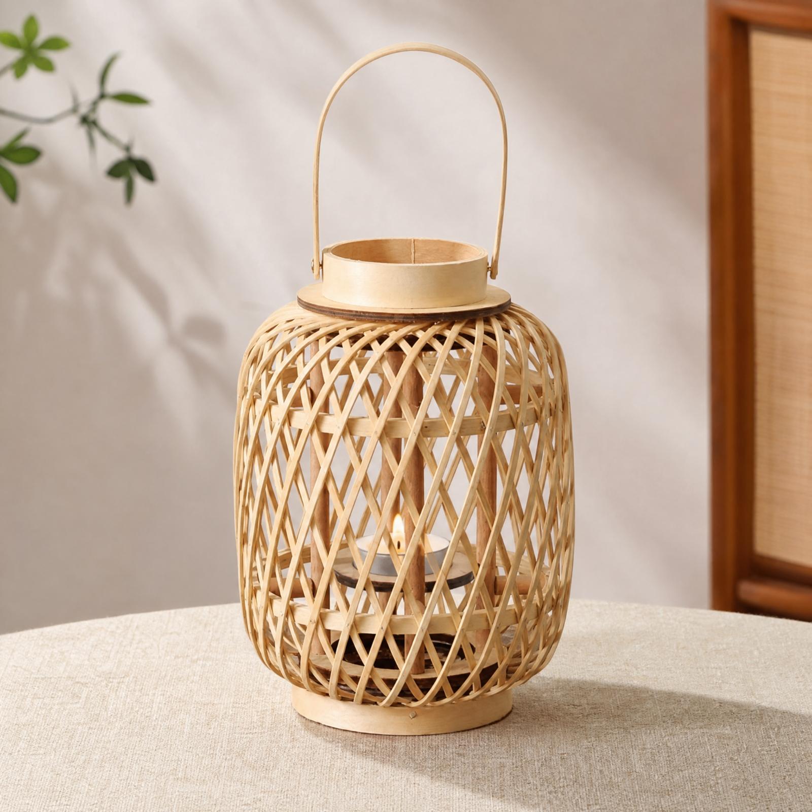 Portacandele in bambù, decorat - Candle Holder Decor recensione e prezzo