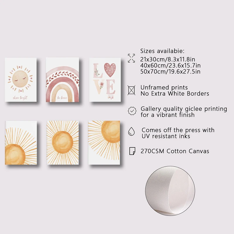Set di 3 poster su tela senza  - Abstract Canvas Set recensione e prezzo
